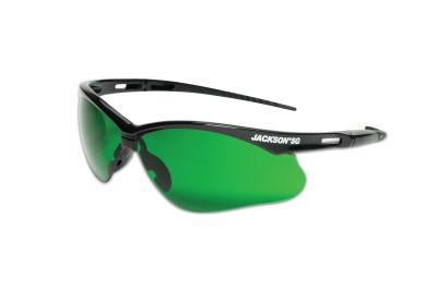 Jackson Safety SG Series Safety Glasses, IR 3.0/Polycarbonate/Anti-Scratch Lens, Black, 50008