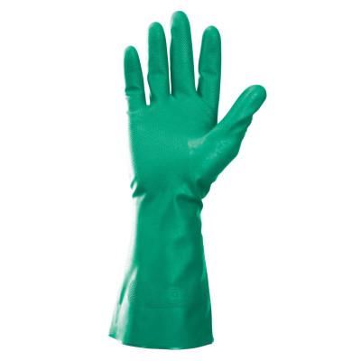 Kimberly-Clark Professional G80 Nitrile Chemical Resistant Gloves, Gauntlet Cuff, Flock, X-Large, Green, 94448