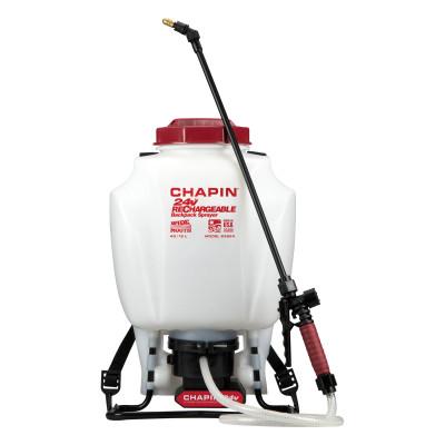 Chapin™ Rechargeable Backpack Sprayer, 4 gal, 48 in Hose, 20 in Wand, 35-40 psi, 63924