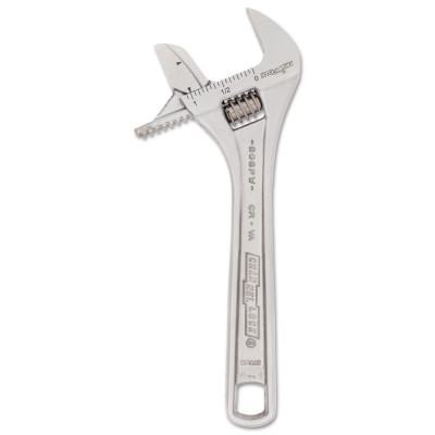 Channellock® Adjustable Wrenches, 6.38 in Long, 1.06 in Opening, Chrome, 806PW