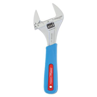 Channellock® Code Blue® WideAzz Adjustable Wrench, 8 in Long, 1.18 in Opening, 8WCB-BULK