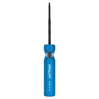 Channellock?? Professional Torx Screwdriver, T6 Tip, 4 1/2 in Long, Black Oxide, Blue Handle, T062A