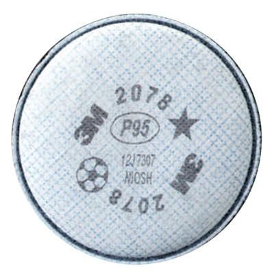 3M™ 2000 Series Particulate Filter, P95, Organic Vapors/Acid Gases, White, 2078