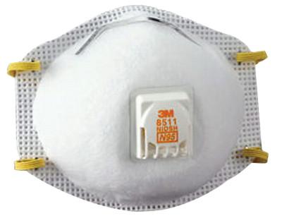 3M™ N95 Particulate Respirator, Half Facepiece, Two Fixed Straps, Reg, 8511