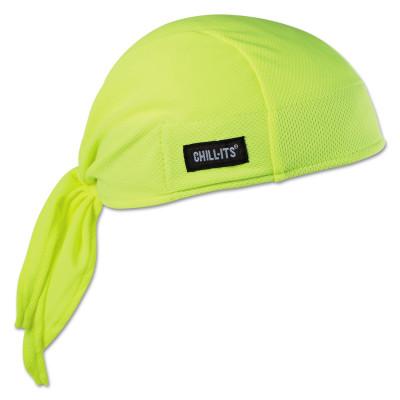 Ergodyne Chill-Its 6615 High-Performance Dew Rags, 6 in X 20 in, Hi-Vis Lime, 12476