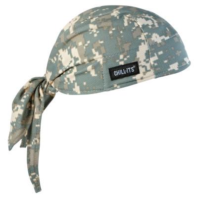 Ergodyne Chill-Its 6615 High-Performance Dew Rags, 6 in X 20 in, Camo, 12478