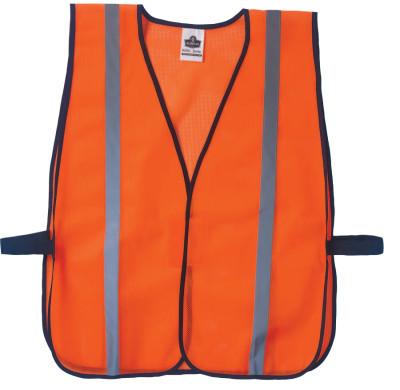 Ergodyne GloWear 8020HL Non-Certified Standard Safety Vests, One Size, Orange, 20030
