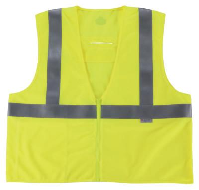 Ergodyne GloWear 8260FRHL Class 2 Fire Resistant Modacrylic Vests, 4X/5XLarge, Lime, 21499