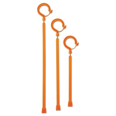Ergodyne 3540 Locking Tie Hooks, 44 lb Load Cap., Hi-Viz Orange, 19.7 in, 33404