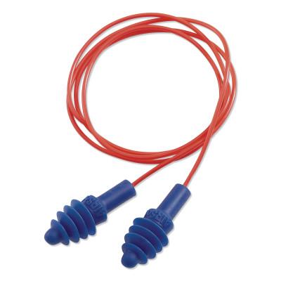 Honeywell AirSoft® Reusable Earplug, Thermoplastic Elastomer, Blue, Corded, AS-30R