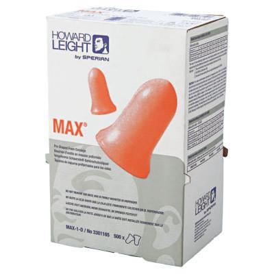 Honeywell Max Disposable Earplugs, Foam, Coral, Uncorded, Dispenser Box, MAX-1-D