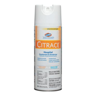 Clorox® Citrace Hospital Disinfectant & Deodorizer, Citrus, 14oz Aerosol, 49100