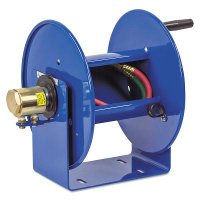 Coxreels® 100W Series Welding Hand Crank Twin Line Hose Reel, Used With 100 ft Oxygen-Acetylene Twin Line Welding Hose Sold Separately, 112WL-1-100