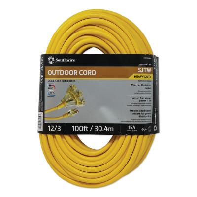 CCI?? Tri-Source Vinyl Multiple Outlet Cord, 25 ft, 3 Outlets, 04217