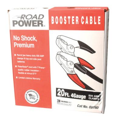CCI® Booster Cables, 4/1 AWG, 20 ft, Black, 08760