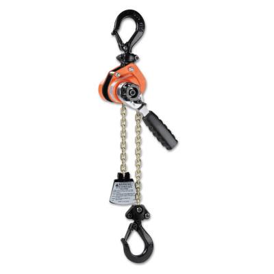 CM Columbus McKinnon Series 603 Mini Rachet Lever Hoist, 1,100 lb Capacity, 5 ft Lifting Height, 1 fall, 78 lb pull force, 0215