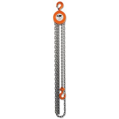 CM Columbus McKinnon Series 622 Hand Chain Hoist, 1/2 Tons Capacity, 15 ft Lifting Height, 53 lbf, 2208