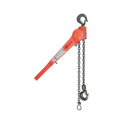 CM Columbus McKinnon Puller Lever Tools, 1 1/2 Tons Capacity, 20 ft Lifting Height, 1 Fall, 89 lbf, 4063