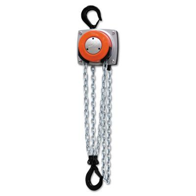 CM Columbus McKinnon Hurricane 360° Hand Chain Hoist, 3 Tons Cap., 10 ft Lifting Ht., 1 Fall, 92 lbf, 5635A