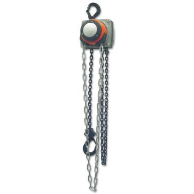 CM Columbus McKinnon Hurricane Hand Chain Hoist, 2 Tons Cap., 20 ft Lifting Height, 1 Fall, 74 lbf, 5631