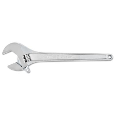 Apex Tool Group Adjustable Chrome Wrench, 18 in Long, 2-1/16 in Opening, AC218BK