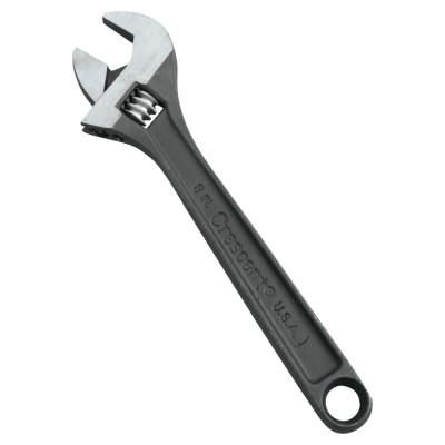 Apex Tool Group Black Oxide Adjustable Tapered Handle Wrench, Polished Face, 10 in Overall L, 1.13 in Opening, SAE/Metric, AT210BK