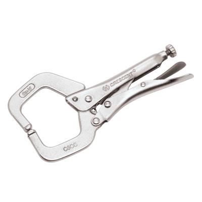 Apex Tool Group Locking C-Clamp with Swivel Pads, Locking Grip, 6 in Long, C6CCSVN