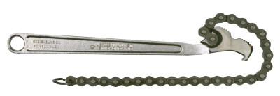 Apex Tool Group Chain Wrench, 5 in Opening, 19 in Chain, 15 in Long, CW15