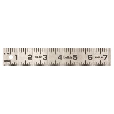 Apex Tool Group One-Piece Rulers, 4 ft, Steel, 624FTN