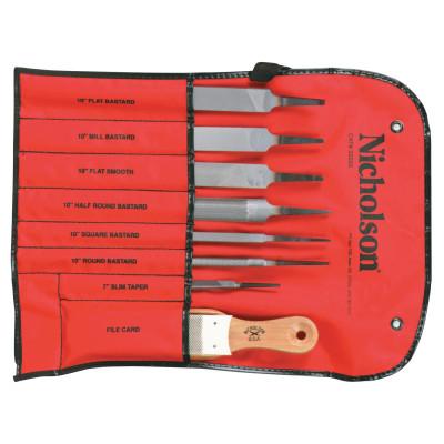 Apex Tool Group 8-Pc Machinist File Set, 7 in, 10 in, 22025NNN