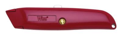 Apex Tool Group Retractable Utility Knives, 6 in, Heavy Duty Steel Blade, Steel, Red, WK8V
