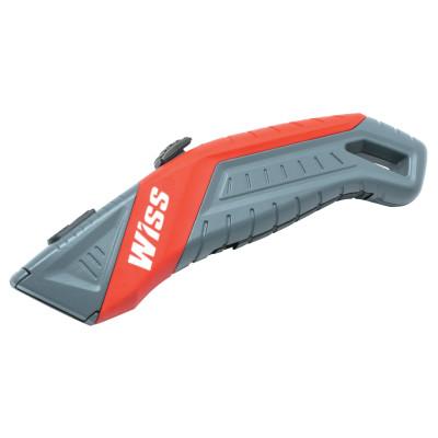 Apex Tool Group Auto-Retracting Safety Utility Knife, 7 in, Black Oxide, Gray/Red, WKAR2