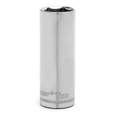 Apex Tool Group 6 Point Deep Metric Sockets, 1/2 in Dr, 17 mm Opening, CDDS76N
