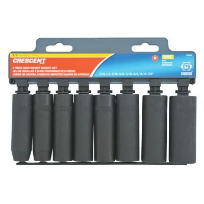 Apex Tool Group 6 Point Deep Impact Metric Sockets, 1/2 in Dr, 13 mm Opening, CIMS29N