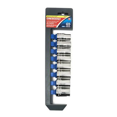 Apex Tool Group 8 Piece 1/2 in Drive Deep Socket Sets, 6 Point, 1/2 in to 15/16 in, SAE, CSAS2N