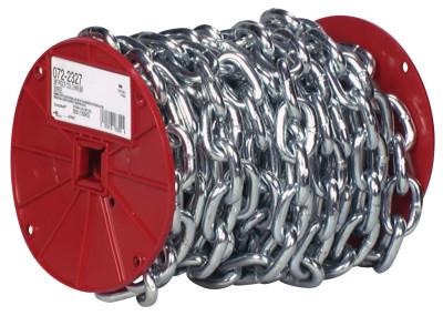 Apex Tool Group System 3 Proof Coil Chains, Size 3/16 in, 800 lb Limit, Blu-Krome, 0725027