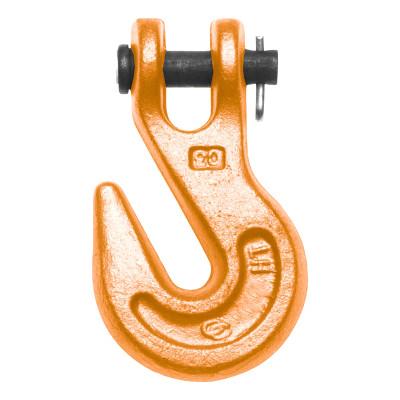 Apex Tool Group 473 Series Clevis Grab Hooks, 1/4 in, 4,100 lb, Painted Orange, 4503315