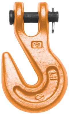 Apex Tool Group 473 Series Clevis Grab Hooks, 3/8 in, 7,100 lb, Painted Orange, 4503515