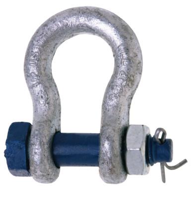 Apex Tool Group 999-G Series Anchor Shackles, 5/8 in Bail Size, 3.25 Tons, Secured Bolt & Nut, 5391035
