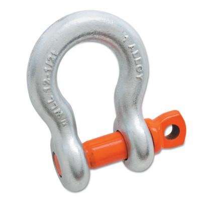 Apex Tool Group Alloy Anchor Galvanized Shackles, 3/8 in Bail Size, 1 Ton, Screw Pin Shackle, 5410695