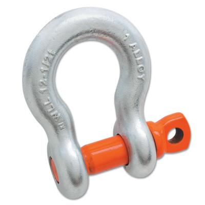Apex Tool Group Alloy Anchor Galvanized Shackles, 1 3/8 in Bail Size, 12 Tons, Screw Pin Shackle, 5412295