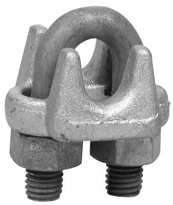 Apex Tool Group 1000-G Series Wire Rope Clips, 1 1/8 in, Galvanized Zinc, 6991834