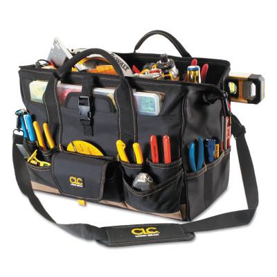 CLC Custom Leather Craft Soft Side Tool Bags, 15 Compartments, 9 in X 9 in, 1529