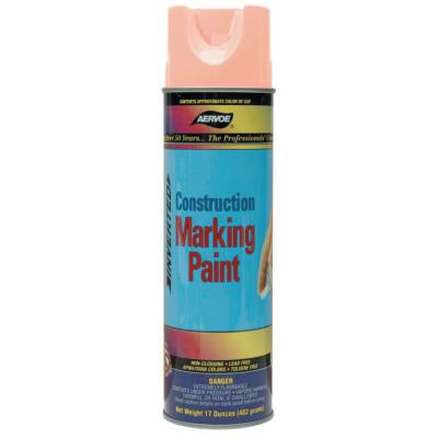 Aervoe Industries Construction Marking Paints, 20 oz Aerosol can, Fluorescent Orange, 247