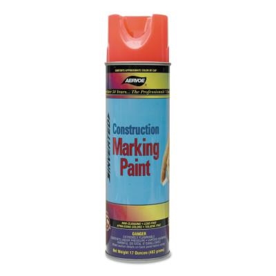 Aervoe Industries Construction Marking Paints, 20 oz , Hi-Viz Yellow, 258