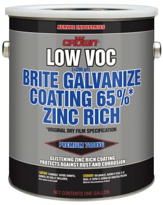 Aervoe Industries Low VOC Brite Galvanize Coating, 1 Gallon Can, 7008VG
