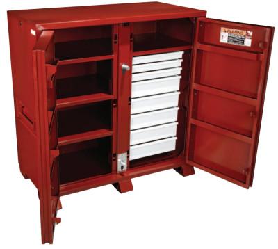 Apex Tool Group Industrial Cabinets, 60 1/8W x 30 1/4D x 60 3/4H, 2 Doors, 8 Drawers, 1-679990