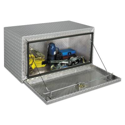 Apex Tool Group Underbed Truck Boxes, 36 in W x 18 in D x 18 in H, Aluminum, Silver, 408000