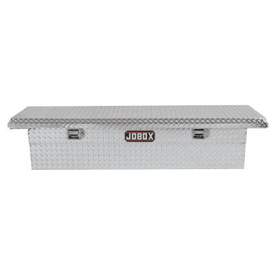 Apex Tool Group Low-Profile Alum Single Lid Crossover Truck Box, 71 1/8" x 21" x 15 1/8", Bright, PAC1357000