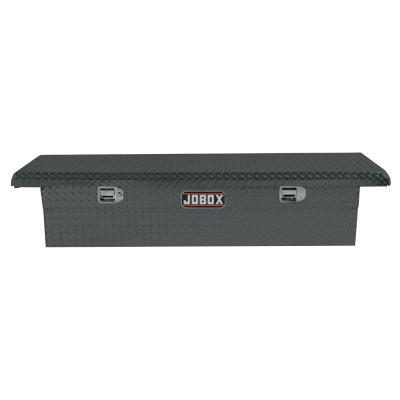 Apex Tool Group Low-Profile Alum Single Lid Crossover Truck Box, 71 1/8" x 21" x 15 1/8", Black, PAC1357002